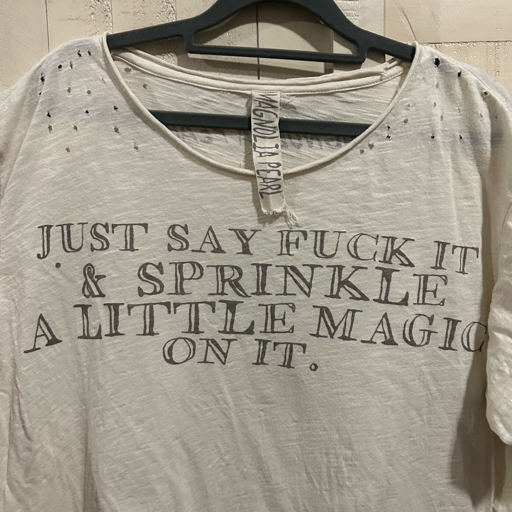 Magnolia Pearl Sprinkle A Little Magic On It Jersey Tee